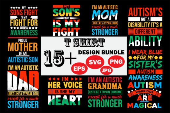 Autism T-shirt SVG Bundle