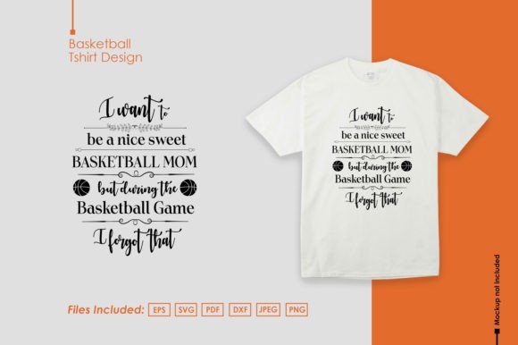 Basketball Mom Quote T Shirt Design