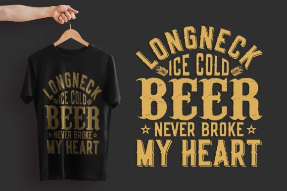 Beer Quote T-shirt Design: Graphics & Print Templates