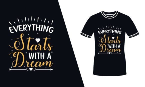 Dream Quote Vintage Typography T Shirt