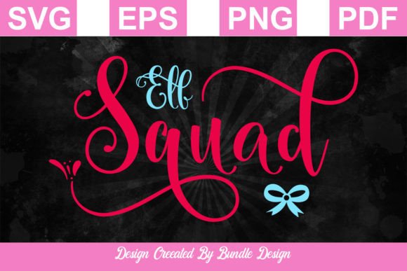 Elf Squad SVG Christmas T-Shirt Design: Graphics for Festive T-Shirt Designs