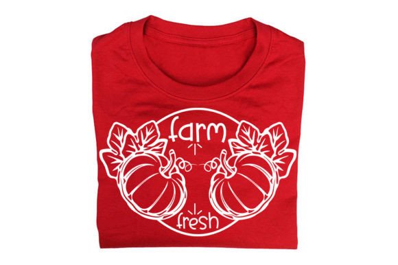 Farm Fresh_Pumpkin Quote Vector Design: Graphics & Print Templates