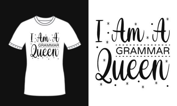 Grammar Quote Typography T Shirt Design: Graphics & Print Templates