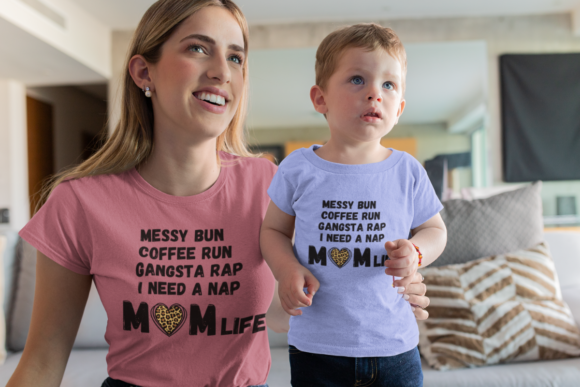 Messy Bun Coffee Run Gangsta Rap Graphics