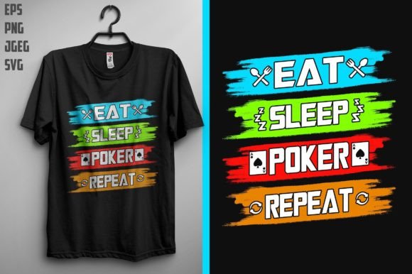 Poker Quote T Shirt Design: Graphics for Print Templates