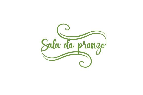 Sala Da Pranzo - Italian Quote for Crafts & Home