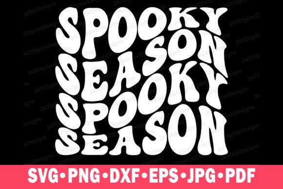 Spooky Season SVG PNG Retro Halloween Graphics